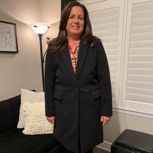 BCBGMaxAzria Single Breasted Coat Size L